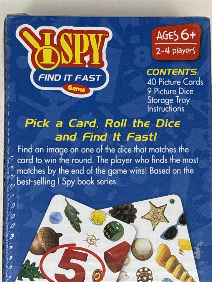 I Spy Find It Fast - Matching Dice Card Game (Briarpatch, 2015) - Image 4 of 4