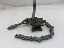 JH Williams Vulcan No. 1 Chain Pipe Vise 1/8"-2-1/2" Vintage Made In USA