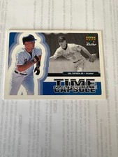 CAL RIPKEN JR. BALTIMORE ORIOLES 1998 RETRO TIME CAPSULE INSERT BASEBALL #TC3