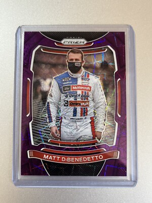 Matt DiBenedetto NASCAR Panini Prizm Racing 2021 PURPLE LASER PRIZM SP /199