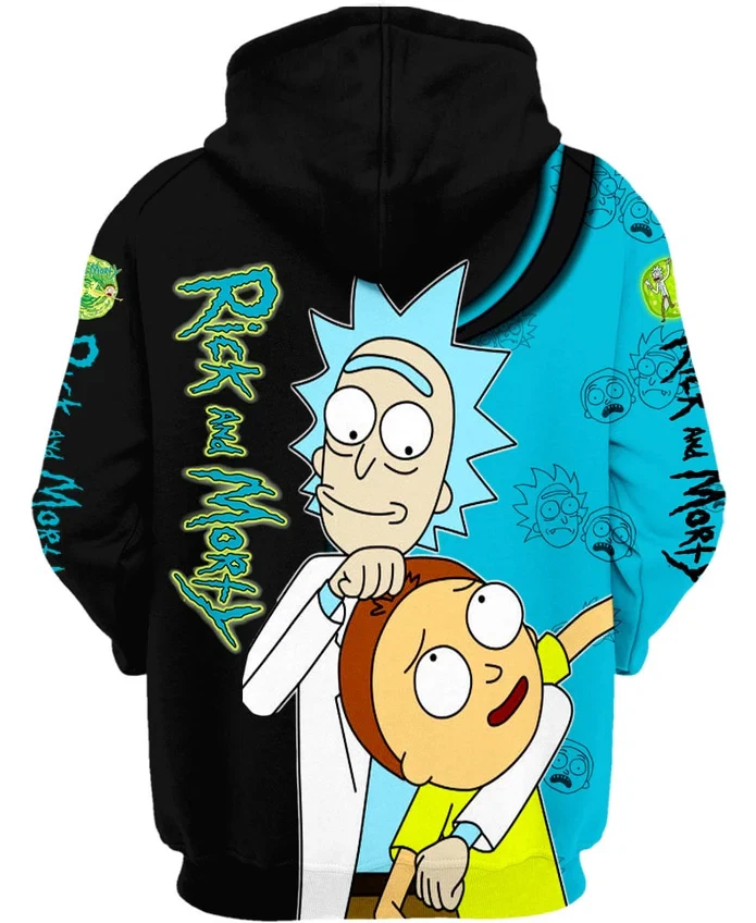 Rick and Rickandmorty 3D Hoodie