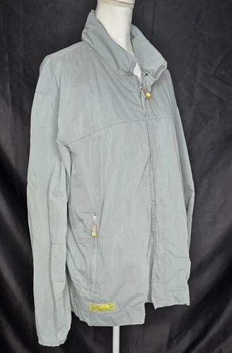 Planet Earth Jacket XL Skateboard Ski Net Lined Green Gray Hidden Hood Full Zip image 6