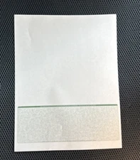 1000 High Security Blank Check Stock Paper - Check on Bottom-  Green 