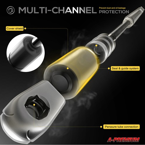 New Tailgate Assist Shock Strut for Chevy Silverado 1500 2500 GMC Sierra 1500 HD - Picture 3 of 10