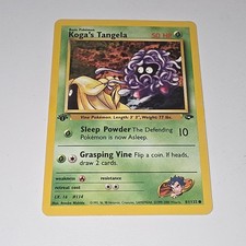 Pokemon Koga's Tangela 1st edition 81/132 Gym Challenge WOTC 2000 Vintage Card on eBay
