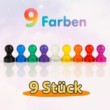 9 magneti colorati neodimio bacheca magnete ufficio scuola frigorifero spille colorate cono