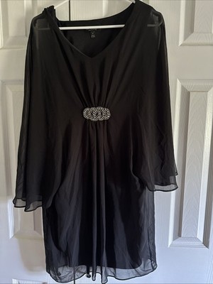 Connected Apparel Black Dress Size 10