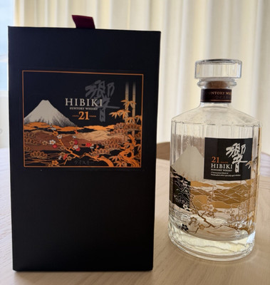 Suntory Whisky Hibiki 21 Mt. Fuji Design Empty Bottle + Box | eBay