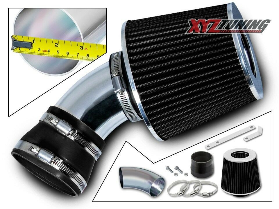BLACK Short Ram Air Intake Induction Kit + Filter For 06-07 Malibu 3.9L V6