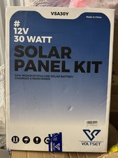 VOLTSET 12V 20 WATT Solar Panel Kit Charger a...