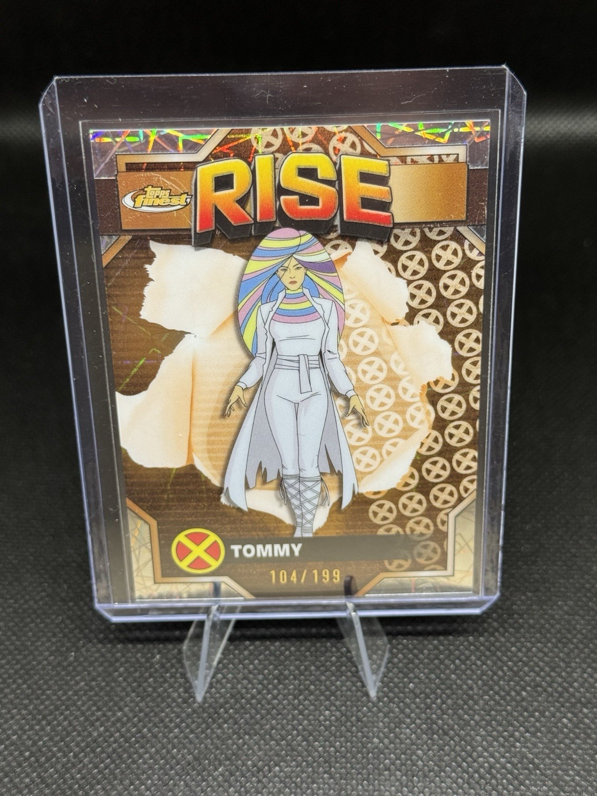 2025 Topps Finest X-Men '97 Common Bronze Laser Refractor /199 Tommy #22