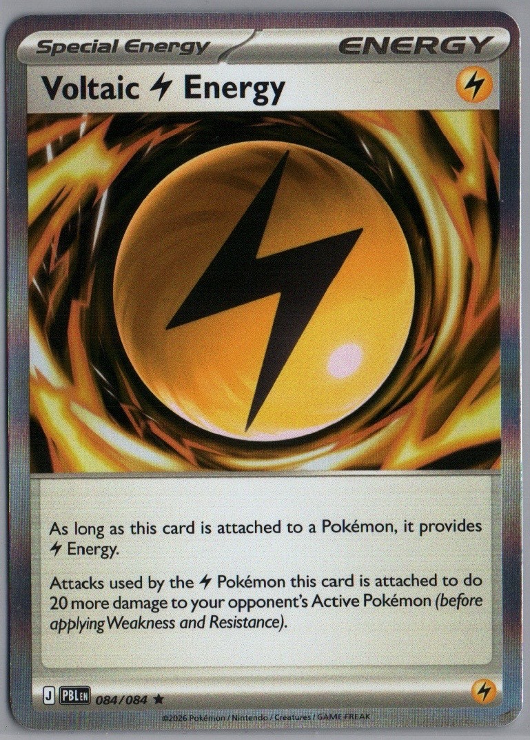 Voltaic Lightning Energy 084/084 Holo Rare Pitch Black Pokemon Near Mint