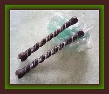 HUIGE ROSEWOOD WAND, ROSEWOOD and CRYSTAL Wand With Sterling Silver and Crystal