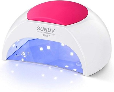 SUNUV SUN2C UV Light for Nails, UV LED Nail Lamp with 4 Timer Settings, Curing L