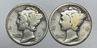 1917 and 1917-D 10C Mercury Dimes 90% Silver
