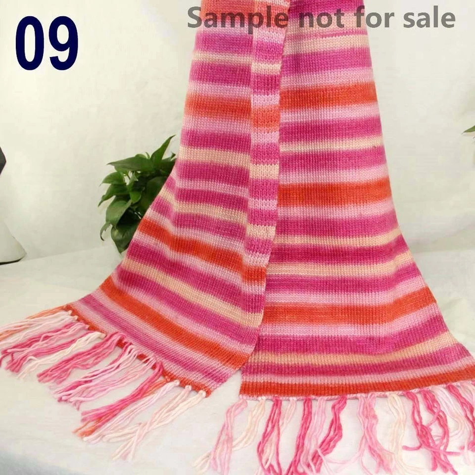 LOTE DE VENTA de 8 madejas X 50 g NUEVAS gruesas coloridas para tejer a mano puntajes hilo de lana 09 Foto 2 de 4