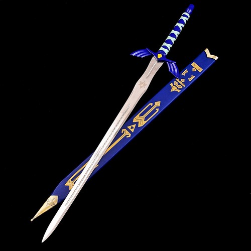 Handmade Legend of Zelda Master Sword Replica with Scabbard Cosplay prop Fantasy - Picture 2 of 8