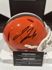 Jerry Jeudy Signed Cleveland Browns Mini Helmet Fanatics Under Wraps COA