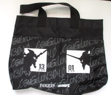 Evangelion Large Black Tote Bag Pre-owned