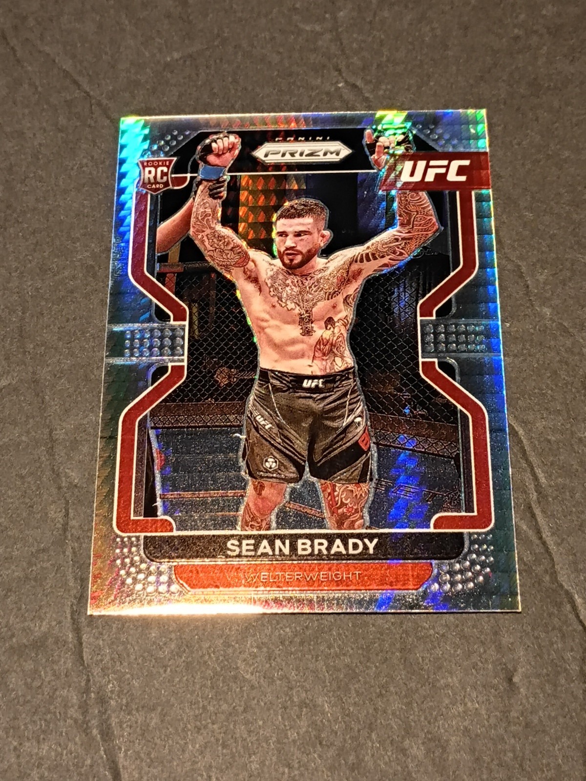 2022 Panini Prizm UFC Hyper Prizm Sean Brady #162 RC