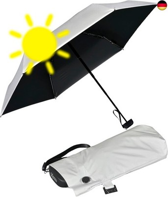 iX-brella Super Mini Sonnen-Regenschirm mit UV- und Hitzeschutz - Black Coating