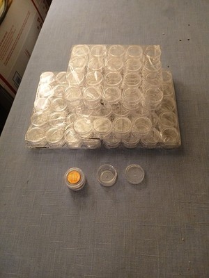 40 Pcs Jewelry DISPLAY Containers GREAT FOR COINS GEMS,RINGS,ETC 40 NEW PCS