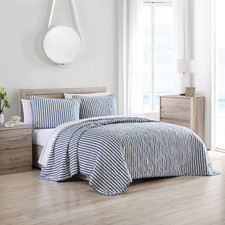 Stone Cottage - King Quilt Set Reversible Cotton Bedding Matching Shams Ideal