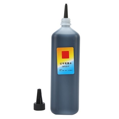 200ml Black Marker Refill Ink Color Permanent Poster Pen Replenishing Liquid WT