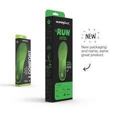 Superfeet RUN Comfort Carbon Fiber Orthotic Insoles High Arch Support - CITRON