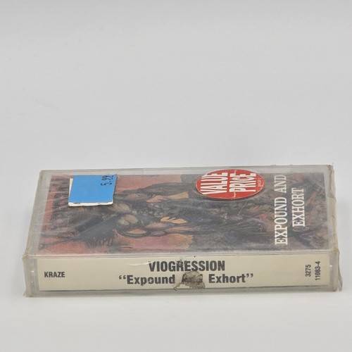 Factory Sealed Viogression - Expound and Exhort Cassette Tape 1991 Kraze Records - Picture 3 of 7