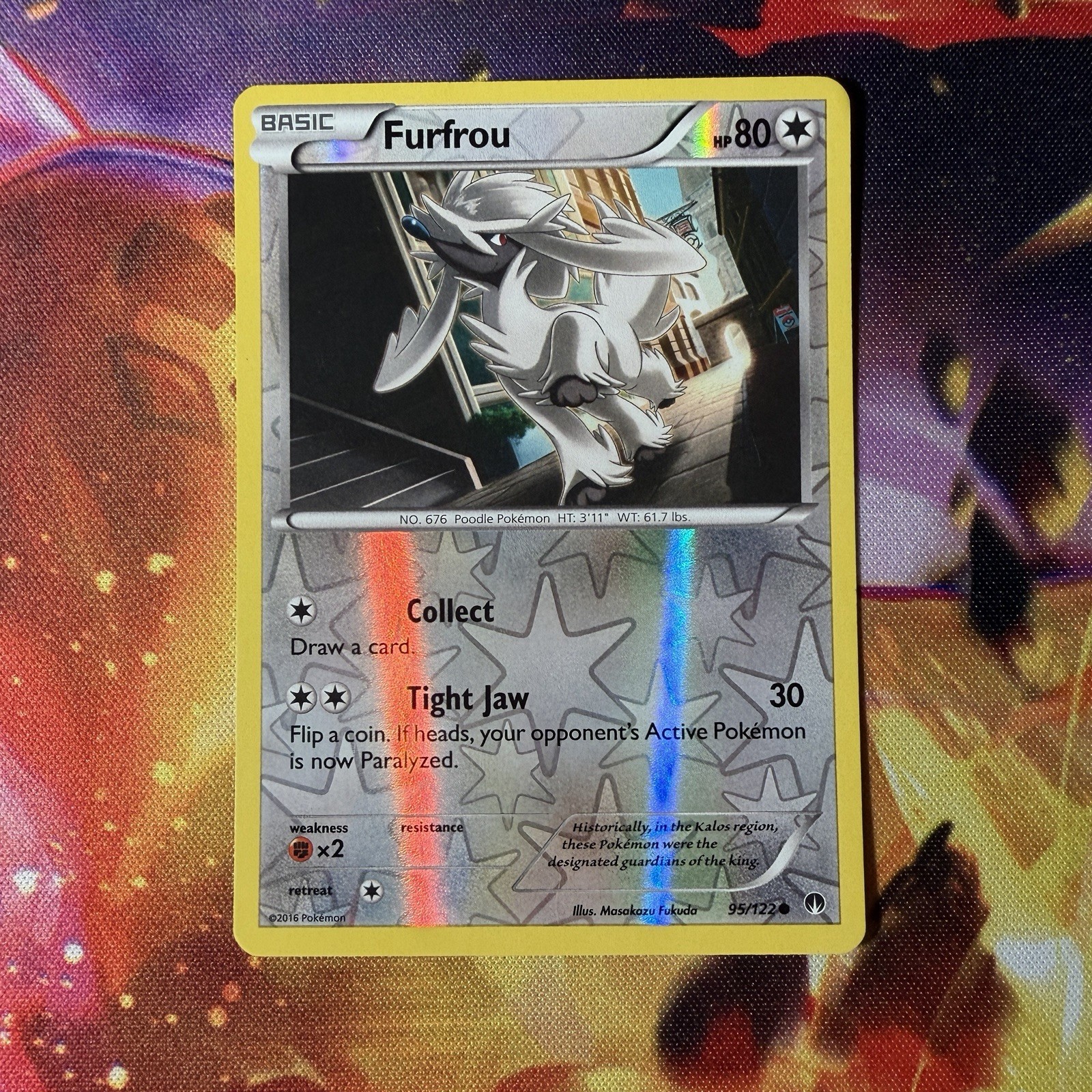 Pokemon TCG - Reverse Holo Furfrou 95/122 - BREAKpoint 2016 LP