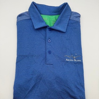 Antigua golf polo blue size medium. Arcadia bluffs golf course