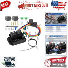 Digital Radiator Fan Switch Kit 12v24v Adjustable 104f-230f Wdual Switch Digital Radiator Fan Switch Kit 12v24v Adjustable 104f-230f Wdual Switch