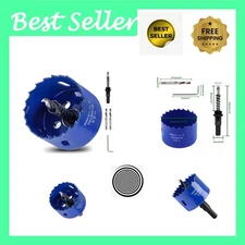 High-Speed Bi-Metal 2 1/8" Hole Saw with Easy Installation and Smooth Finish