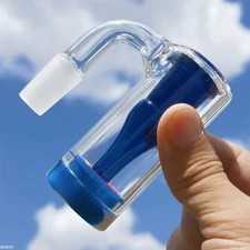 14mm 90°Glass Ash Catcher Bowl for Bong Hookah Shisha +Silicone Container US