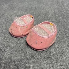 Build a Bear Workshop Pink Sequined Stars Sparkle Shoes BABW 2013 Ballerina