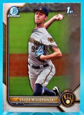 2022 Bowman Draft Chrome Jacob Misiorowski 1st Bowman BDC-132 Brewers