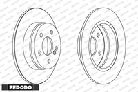 2X Bremsscheibe Ferodo DDF1689C 2 Bremsscheiben Hinterachse Hinten