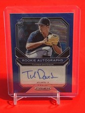 2021 Panini Prizm Blue Wave /50 Tucker Davidson RC Auto🔥 SSP 38/50 Rare