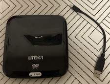    Liteon External Slim DVD-ROM 8X Top Load Design GREAT CONDITION    AS IS  