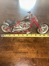 West Coast Choppers Jesse James 1:10 Die-cast Red Spider Web - AS IS / FOR PARTS