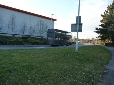 Photo A2 Poole : Fleets Lane Poole/SZ0191 A road heading towards the Fl c2010