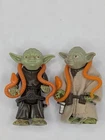 ​Vintage 1980 Star Wars Kenner Yoda Lot of 2 Original Orange Snake Robe No Cane