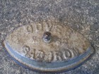 DOVER SAD IRON NO 62 ANTIQUE METAL, NO HANDLE, MADE IN THE USA — photo 3