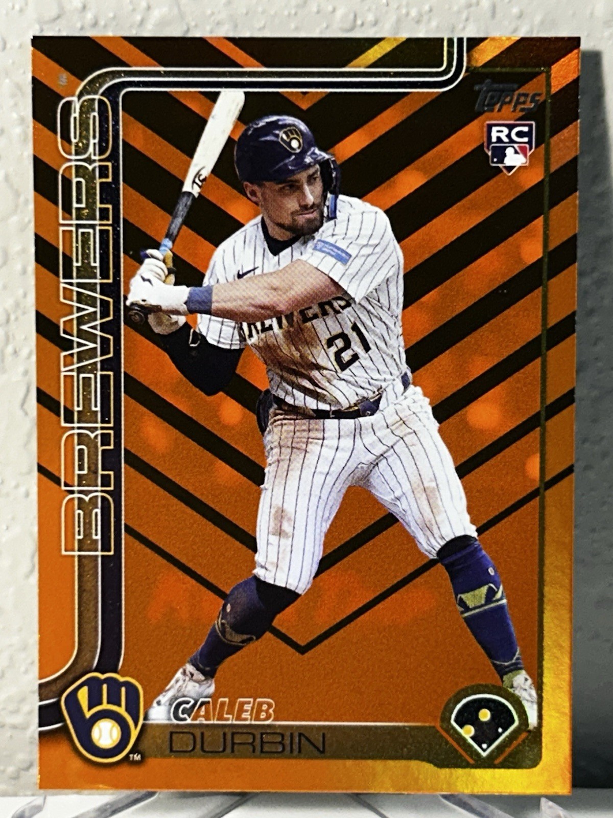 Caleb Durbin 2025 Topps Update Series US170 Holiday Foil Parallel Rookie Card RC