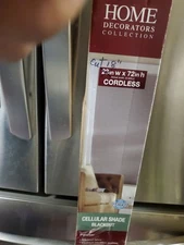 Cut 18" X 72" Pewter Gray 9/16 in. Cordless Blackout Cellular Shade