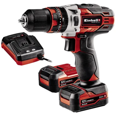 Einhell TE-CD 12/1 Li-i (2x2,0Ah) 2 vitesses-Perceuse-visseuse à percussion - Photo 1/4