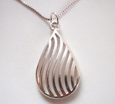 Multi Curved Lines Necklace 925 Sterling Silver Corona Sun Jewelry