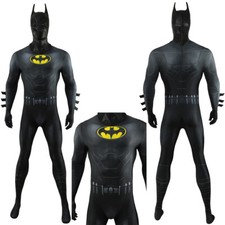 Batman Jumpsuit Cape Bruce Wayne Flash Bodysuits Cosplay Suits Costume Halloween
