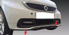 Spoiler SMART FORTWO 451 BRABUS PARAURTI ANTERIORE Lama TAILOR MADE Nero